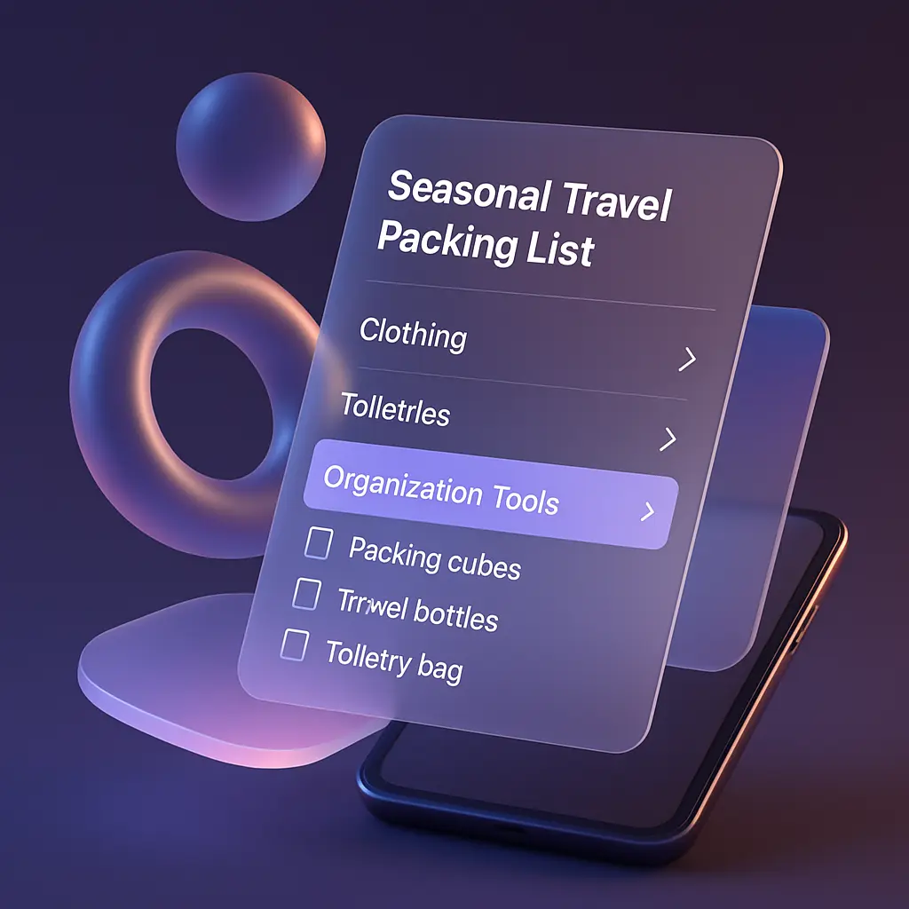 Seasonal Travel Packing List