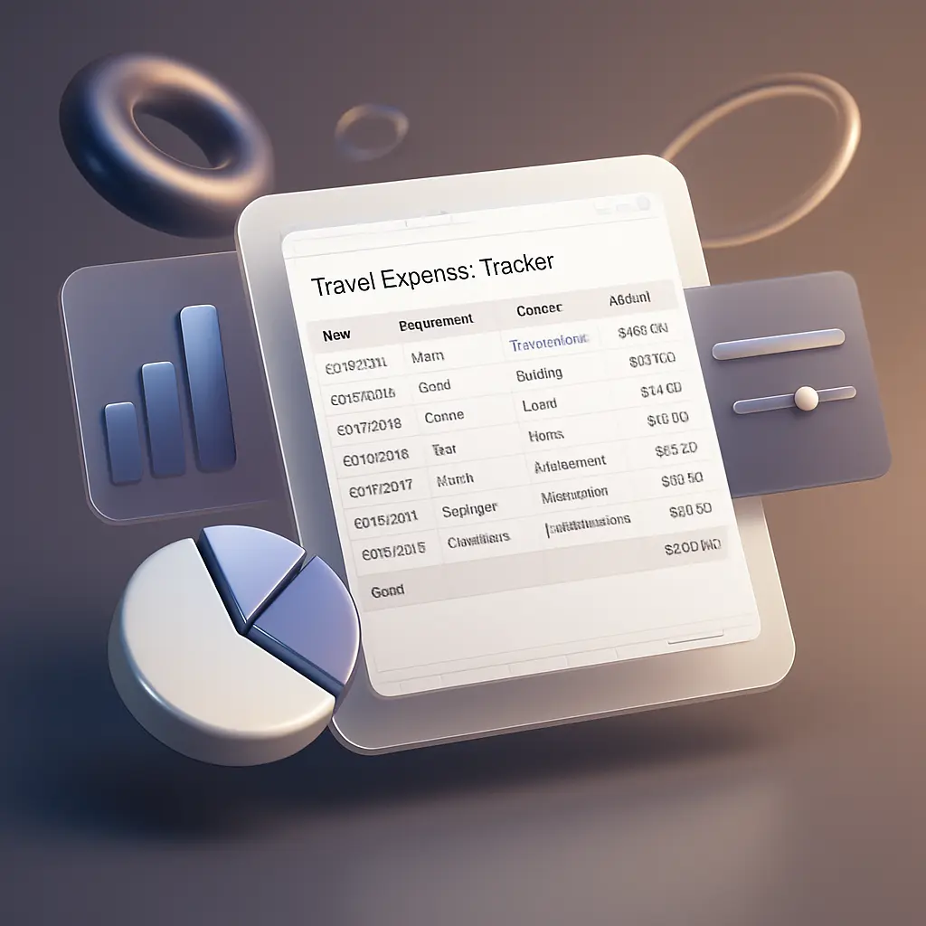 Travel Expense Tracker Spreadsheet